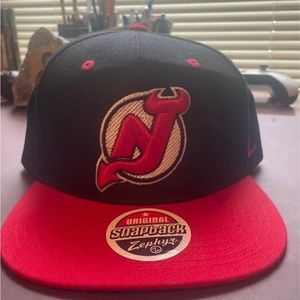 Snap back devils hat